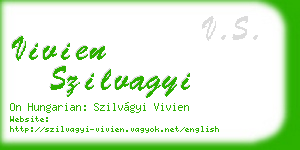 vivien szilvagyi business card